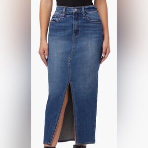 Hudson Reconstructed Denim Midi Skirt